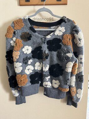 OPCAKM Women's Cropped Floral Print Bomber Jacket